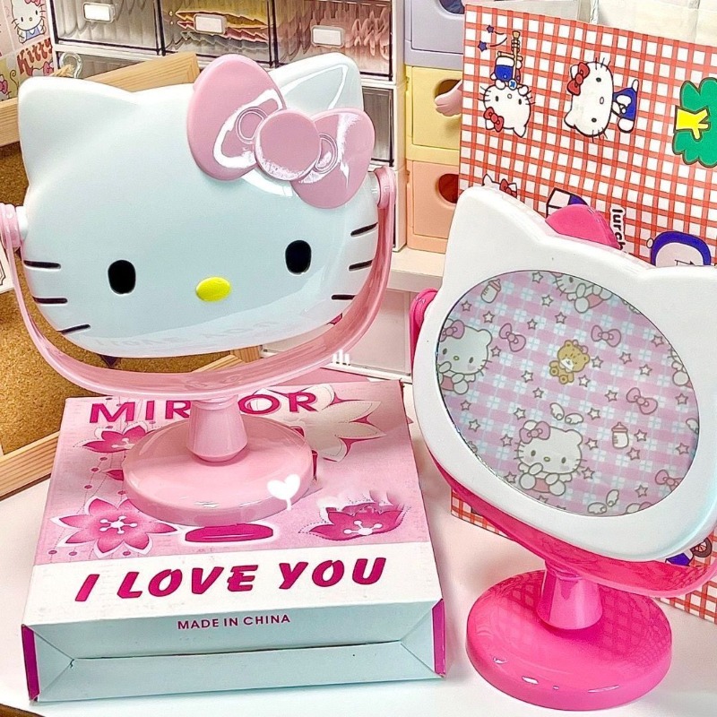 Beauty Makeup Vanity Set - Cermin Meja Rias Hello Kitty, Cermin