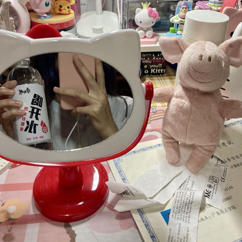 Cermin Meja Rias Hello Kitty,  - Beauty Makeup Vanity Set ulasan dan harga